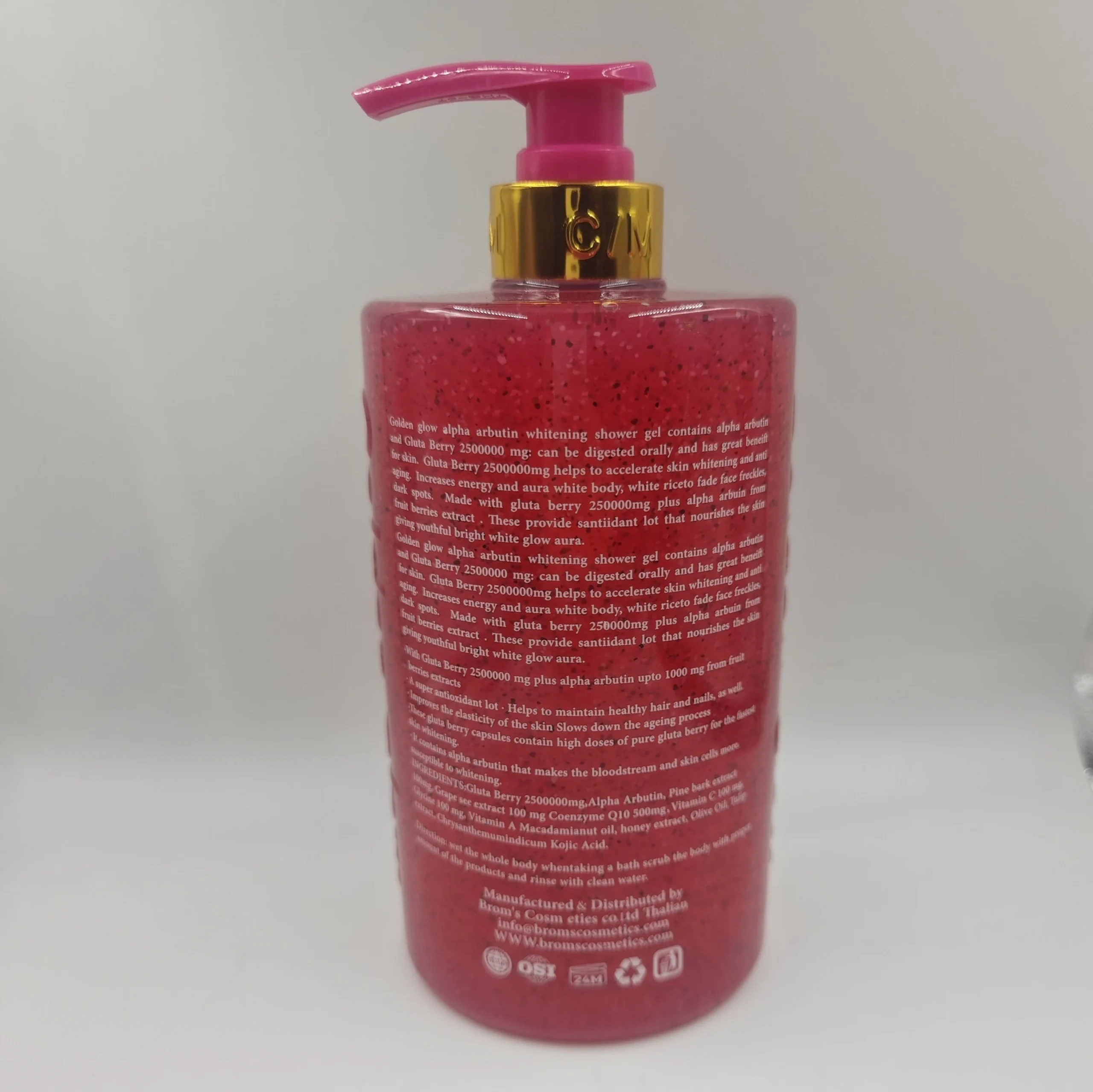 Gel Douche Éclat Doré Curcuma Carotte Alpha Arbutine 1000ml – Exfoliant & Hydratant