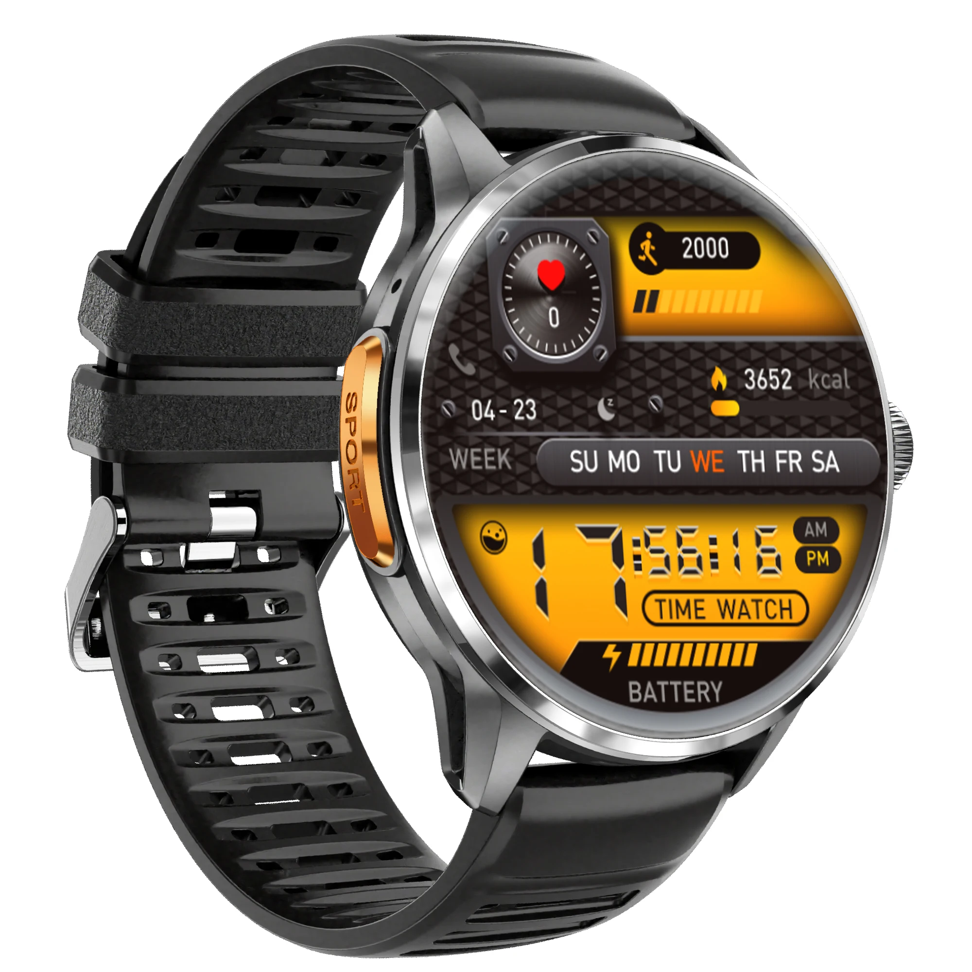 Montre Connectée H100 5G Android 3+32Go – AMOLED 1.6" GPS NFC SIM Étanche IP68