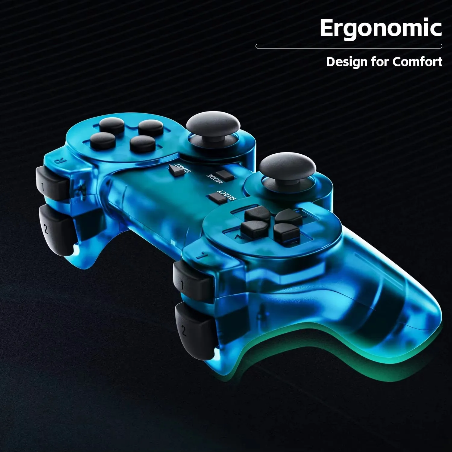 Manette Sans Fil PS2 XMT P2 – Joystick Vibration 2.4GHz pour Console PS2