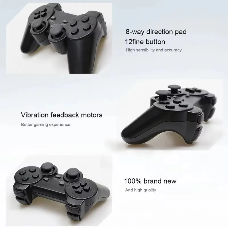 Manette Sans Fil Transparente P2 pour PS2 – Vibration & 2.4GHz