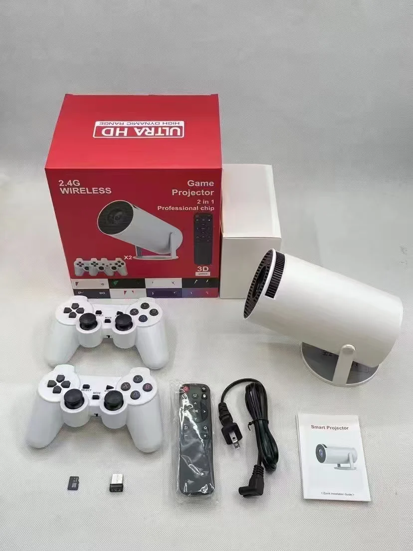 Vidéoprojecteur Portable F320 Android 11 4K WiFi 5G Gaming Cinéma Maison Manette