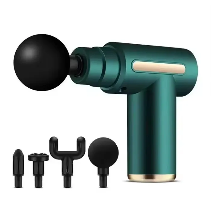 Pistolet de Massage Musculaire Portable USB-C avec 4 Têtes Interchangeables