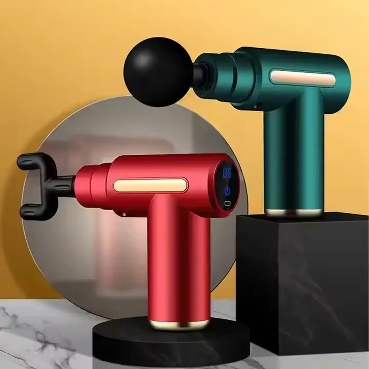 Pistolet de Massage Musculaire Portable USB-C avec 4 Têtes Interchangeables