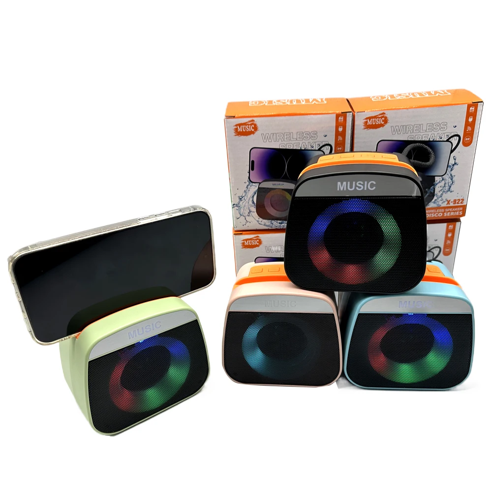 Mini Enceinte Bluetooth X-922 | LED RGB | Son Stéréo | BT 5.1 | Carte SD