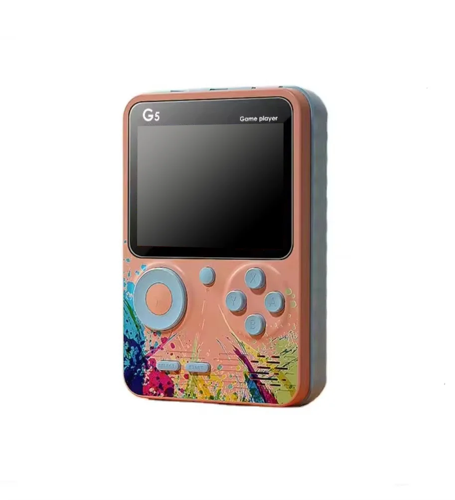Console de Jeu Portable G5 – 500 Jeux Rétro, Écran Couleur 2.8", Batterie 1020mAh