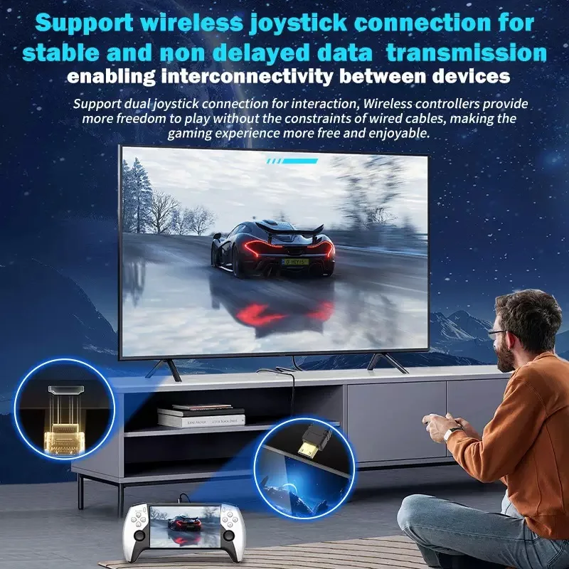 Console de Jeu Portable SF3500 5 Pouces – 20 000 Jeux, Wi-Fi, TV, 64GB