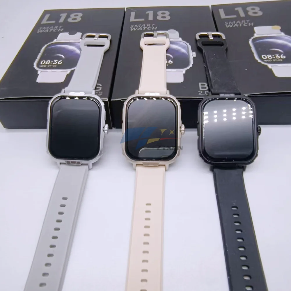 Montre Connectée 2.19" avec Appel BT, Oxymètre, Fréquence Cardiaque & Écouteur – IP67