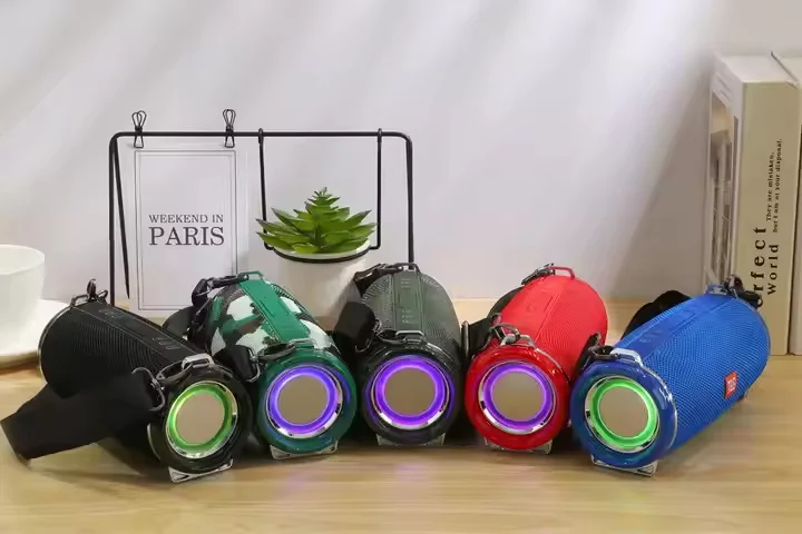 Enceinte Bluetooth Portable TG192 Double Pavillon RGB LED + Micro Intégré USB/TF Waterproof