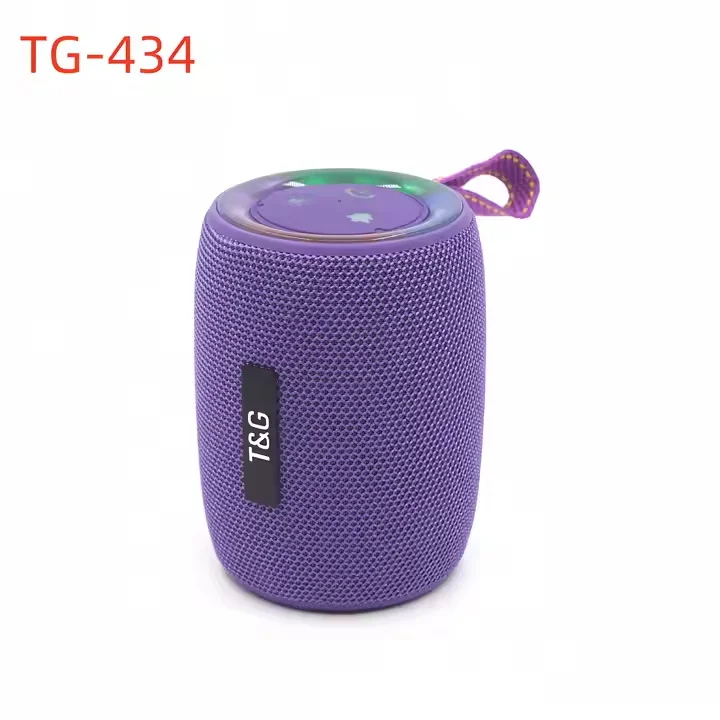 Enceinte Bluetooth Portable TG-443 | Subwoofer RGB LED Éclairage Coloré | Étanche Outdoor