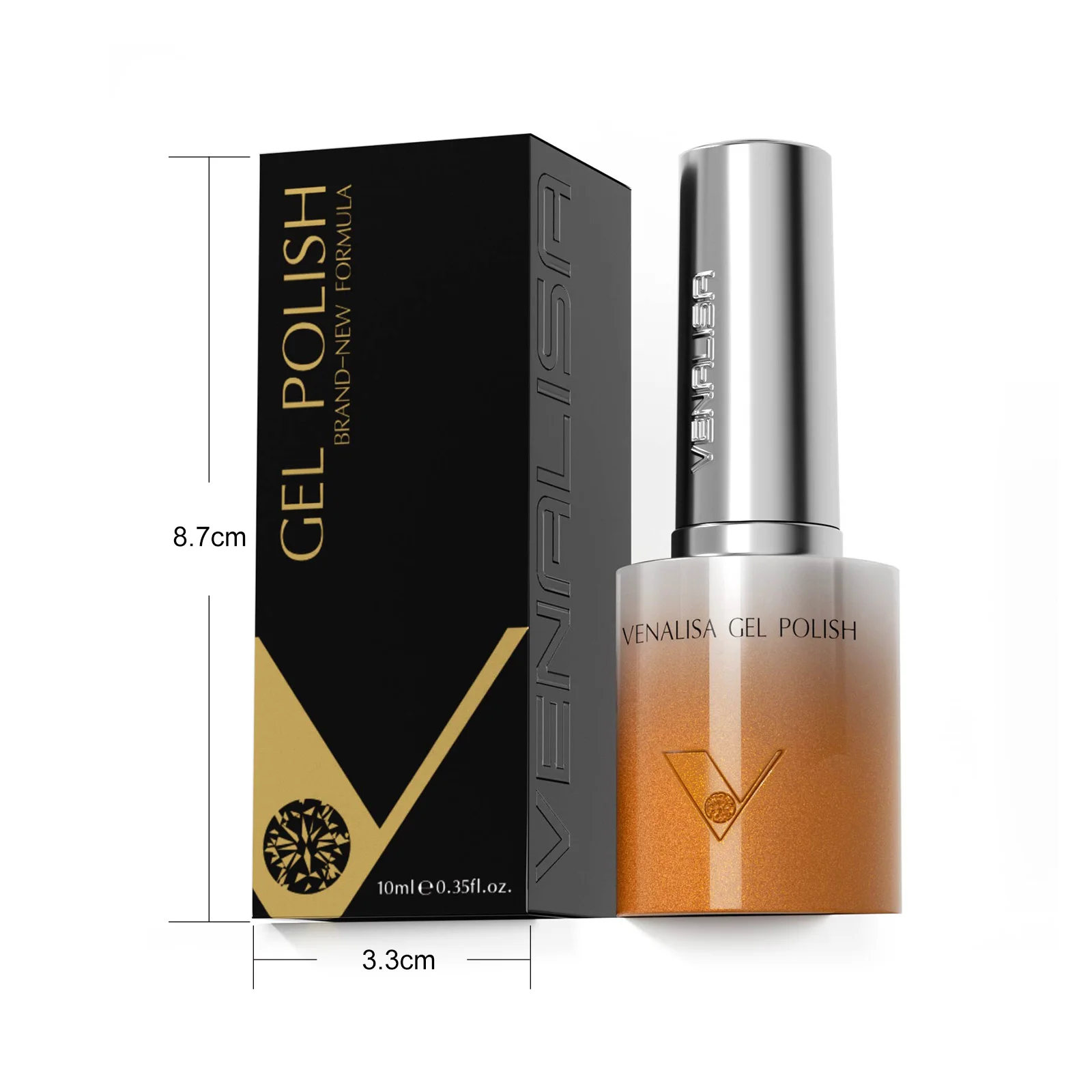 VENALISA Kit Vernis Gel UV Yeux de Chat 5pcs - Sans HEMA, Longue Durée
