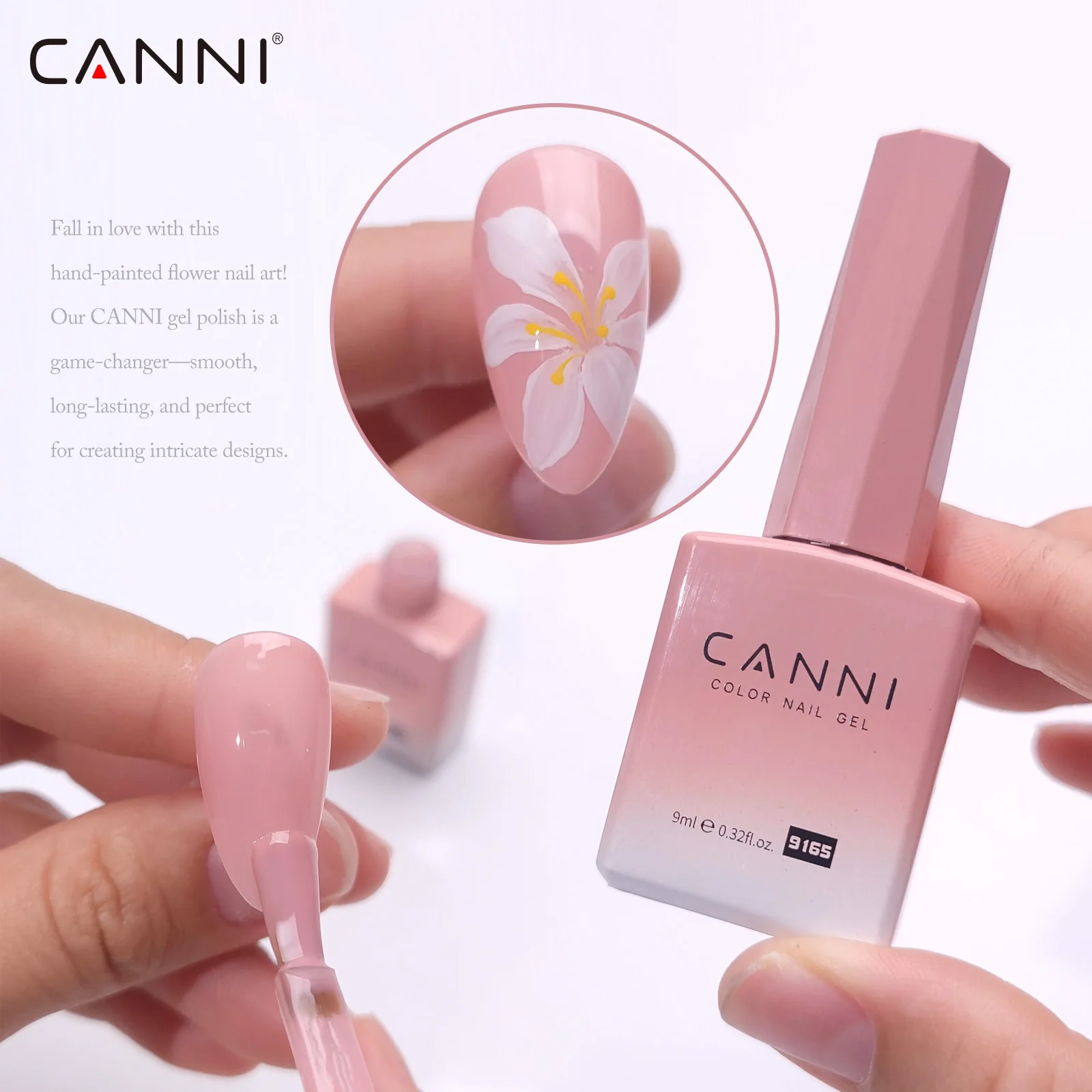 Vernis Gel UV CANNI 9ml – 168 Couleurs HEMA Free Longue Durée Soak Off