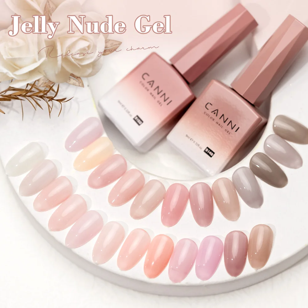 Vernis Gel UV CANNI 9ml – 168 Couleurs HEMA Free Longue Durée Soak Off