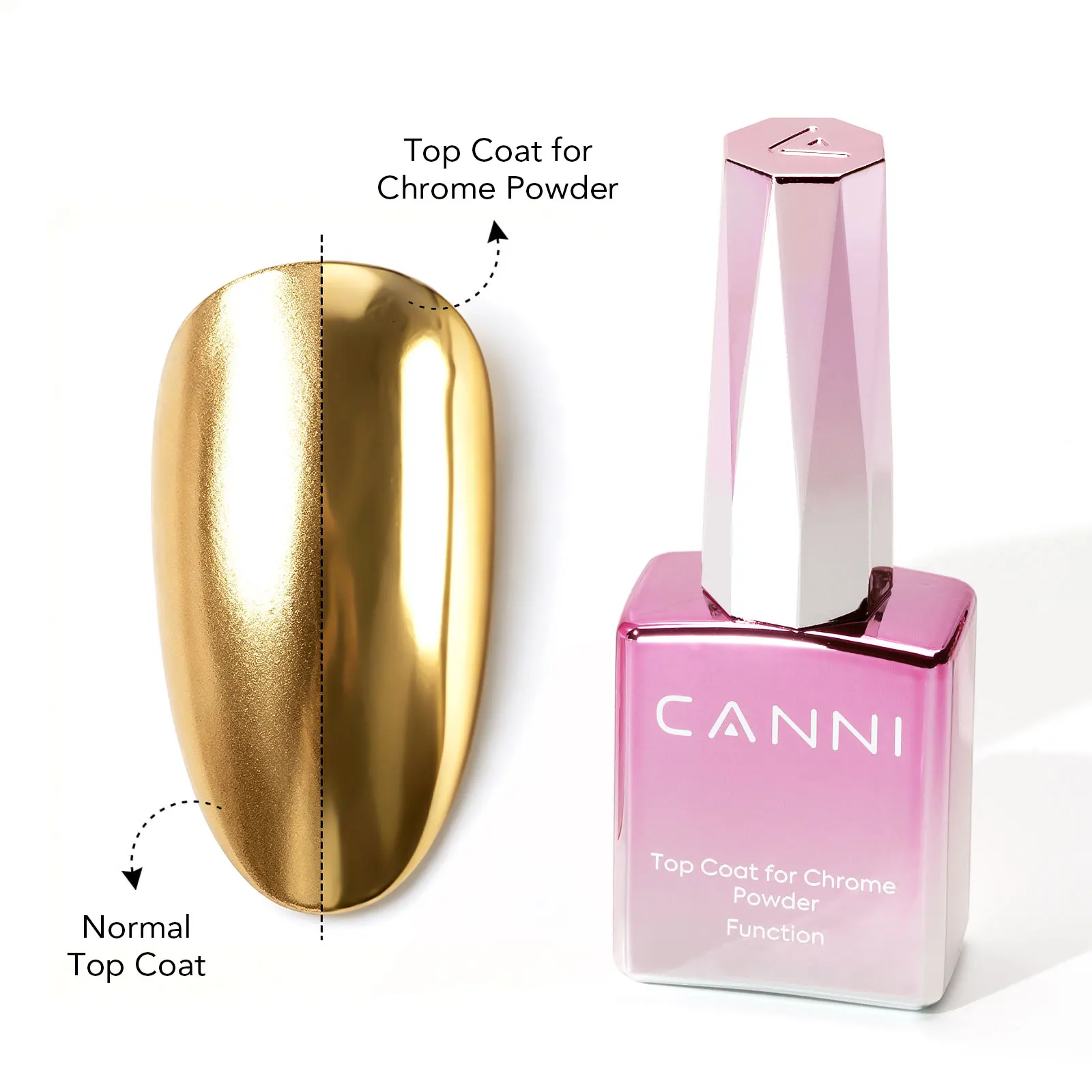 Lot 12 Poudres Chrome CANNI Effet Miroir Nail Art - Pigment Métallique Holographique