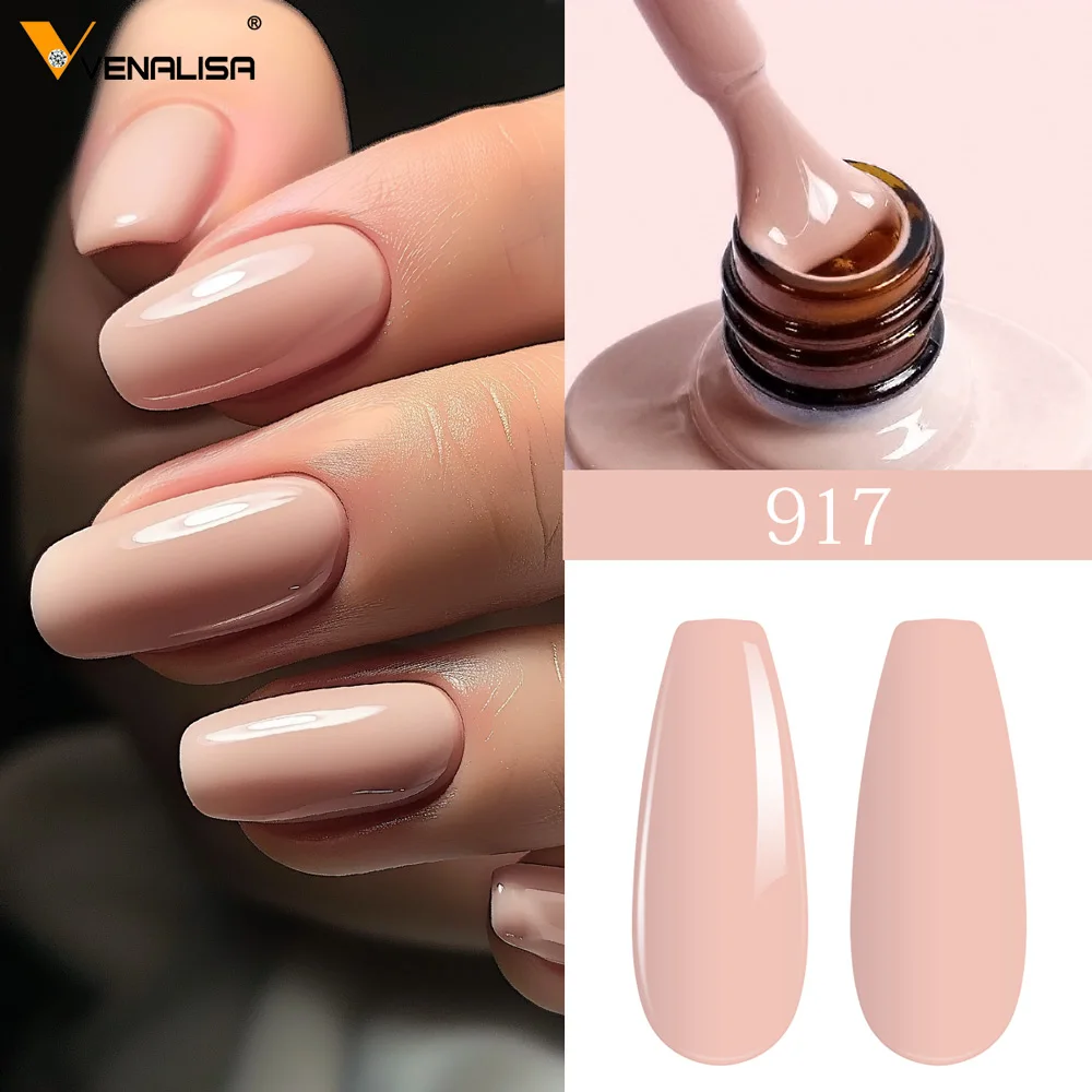 Vernis Gel UV/LED VENALISA 7.5ml – 60 Couleurs Longue Tenue 3 Semaines, Non-Toxique