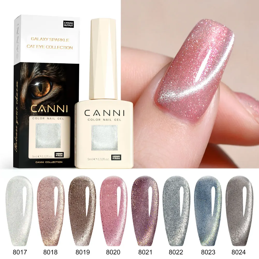 CANNI Gel Polish 9D Cat Eyes Caméléon – Vernis UV Semi-Permanent 9ml Sans HEMA