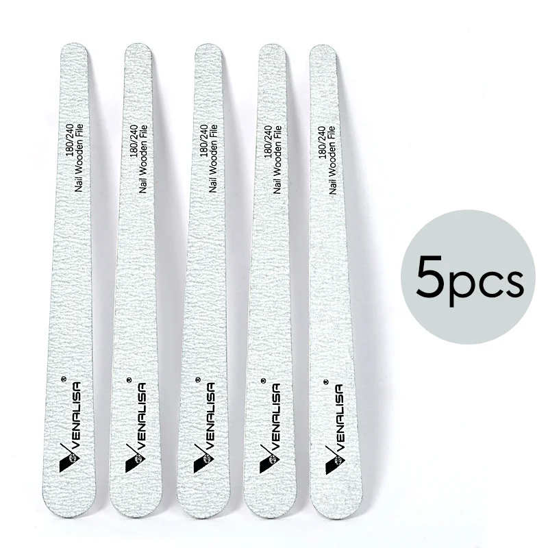 VENALISA Lime à Ongles Double Face Professionnelle – Lot de 4 à 5 pièces | Grit 100/180