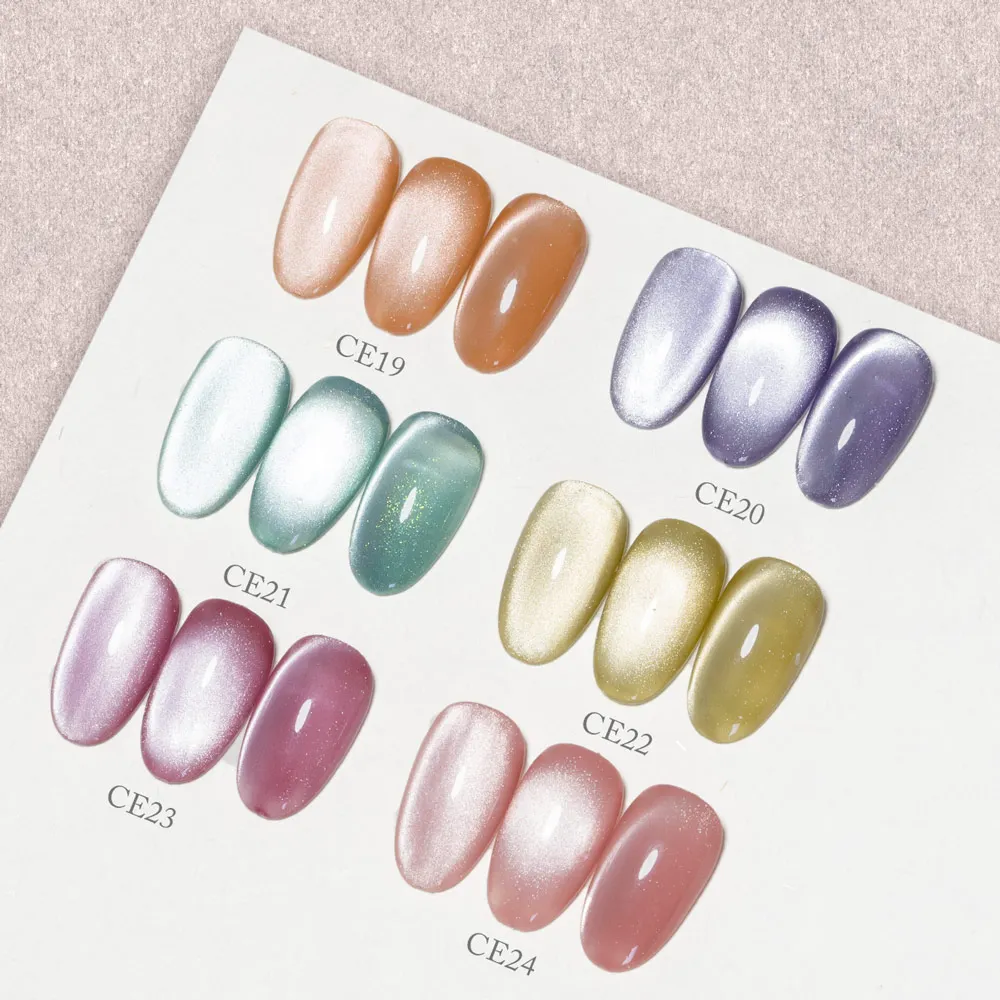 CANNI Gel Polish Cat Eye Cristal – 30 Couleurs Scintillantes, Longue Durée 3-4 Semaines