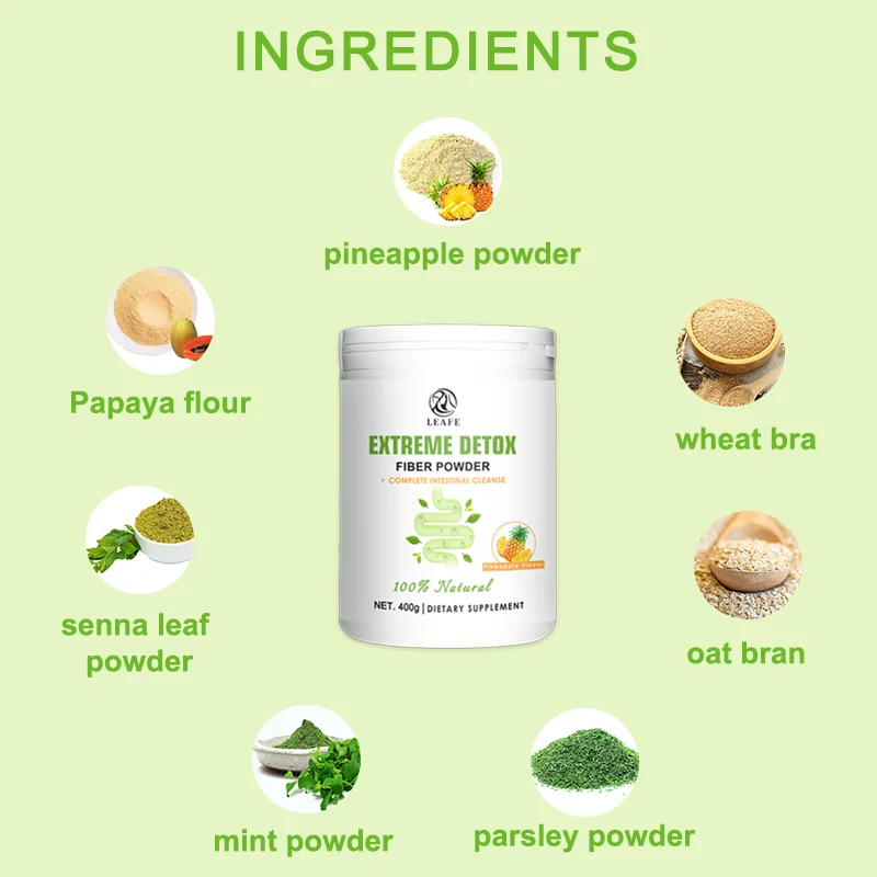 Coffret Détox Extrême LEAFE – Poudre Minceur 100% Naturelle & Nettoyage Intestinal
