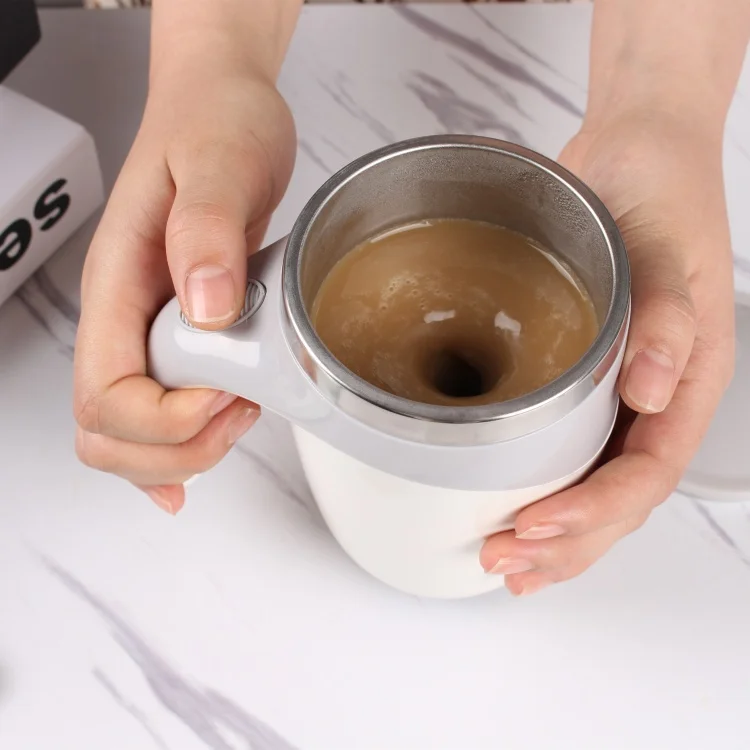 Tasse Automatique Magnétique eMerit 400ml – Mélange Sans Effort, Rechargeable & Stylée