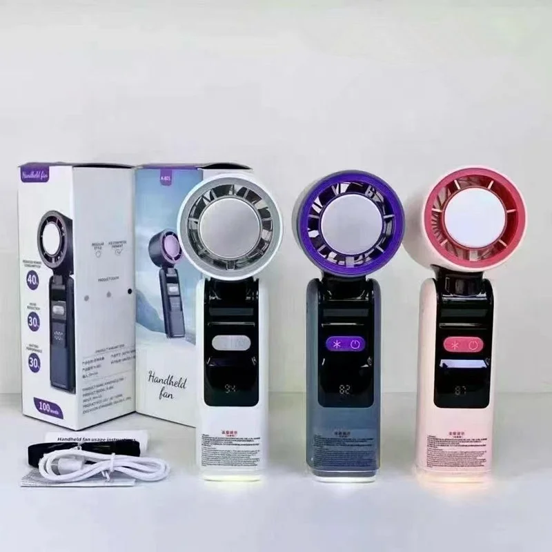 Ventilateur de Cou Portable NAKI K801 – 100 Vitesses, Batterie 4000mAh, Pliable & Rechargeable USB