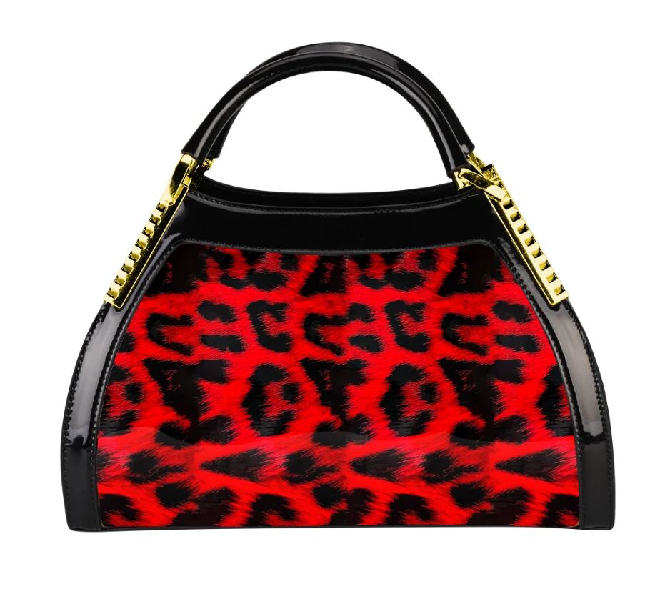 Sac à main femme élégant en cuir PU brillant – Grande capacité, imperméable et pliable