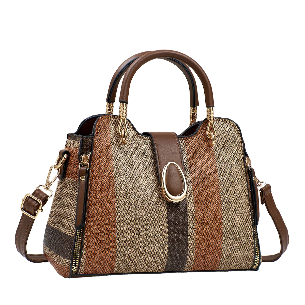 Sac à main de soirée blanc pour femme – Grande capacité, imperméable, fermeture éclair