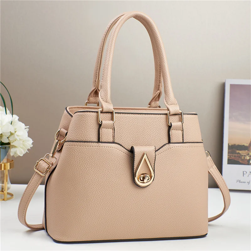 Sac à bandoulière femme goutte d'eau | Cuir PU mode chaîne dégradée – Réf. 19909