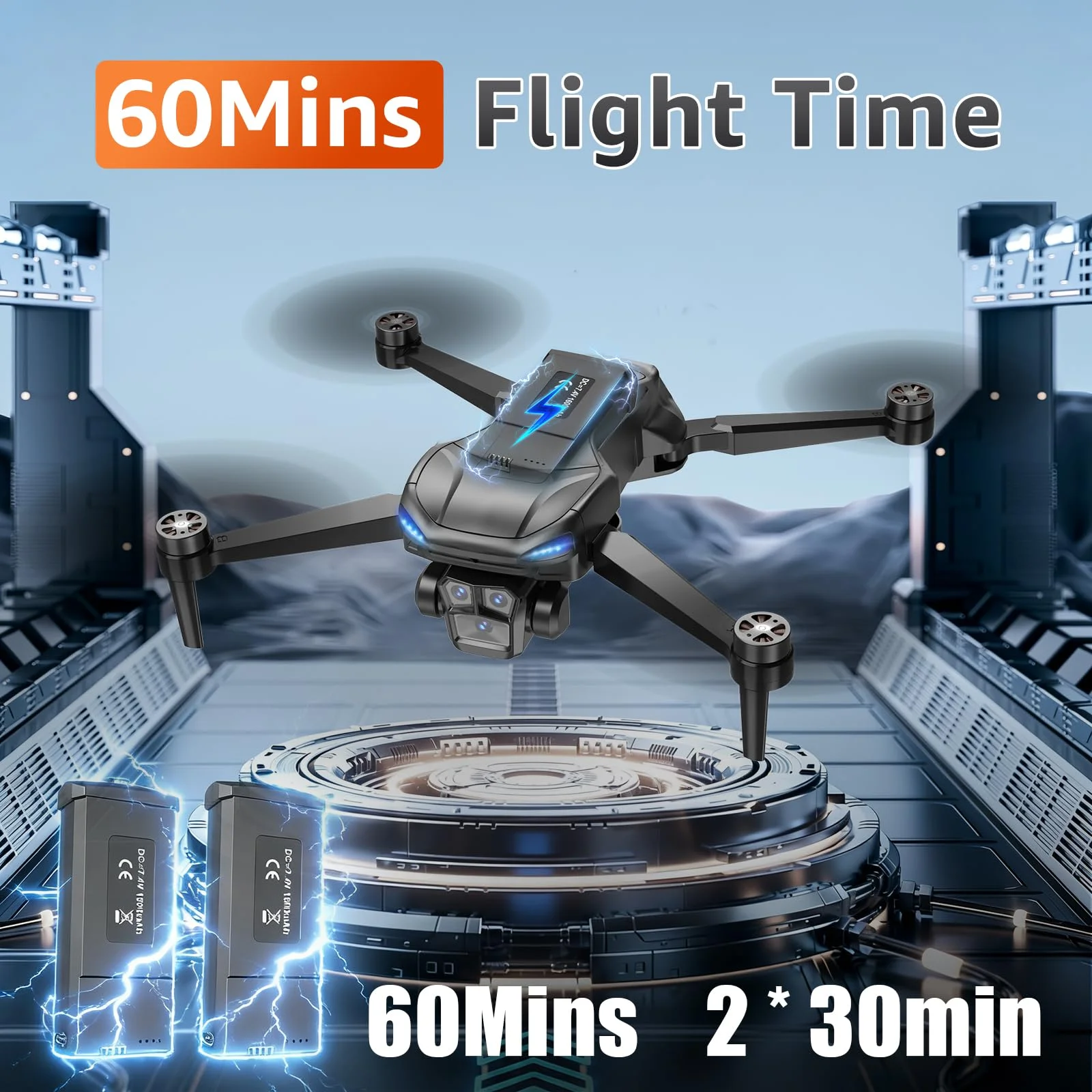 Drone Pliable 4K Brushless Nacelle 3 Axes Écran GPS Évitement Obstacles 1.5km Yaolan