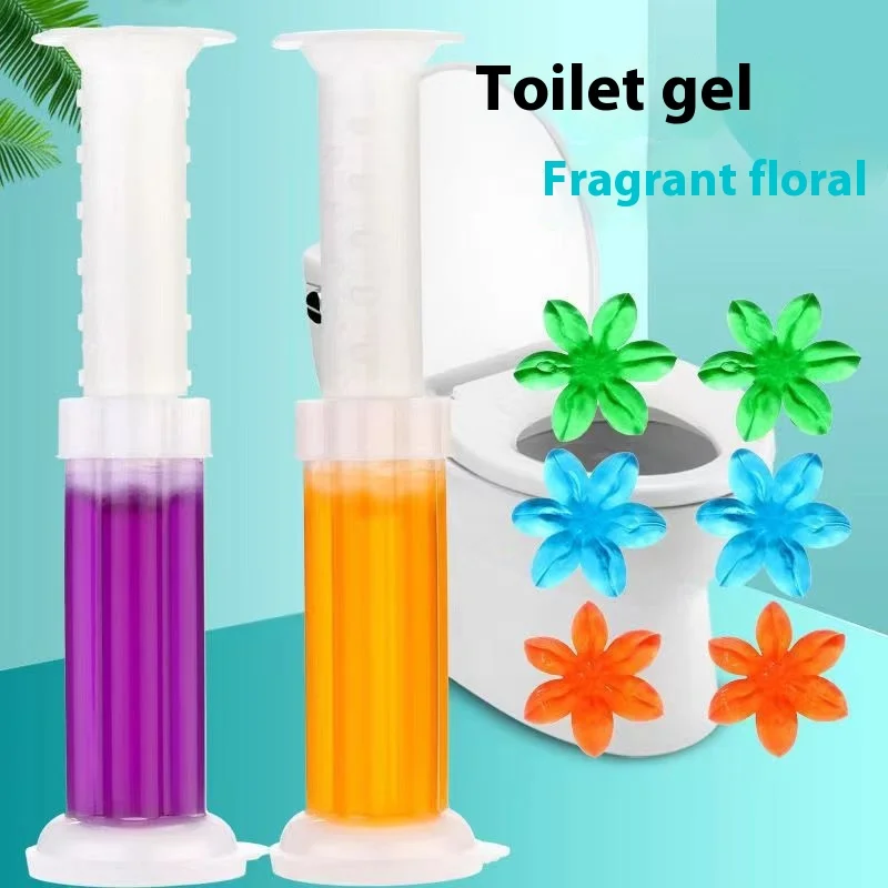 Gel Désodorisant WC 14 Fleurs 75ml – Nettoyant Parfumé Salle de Bain