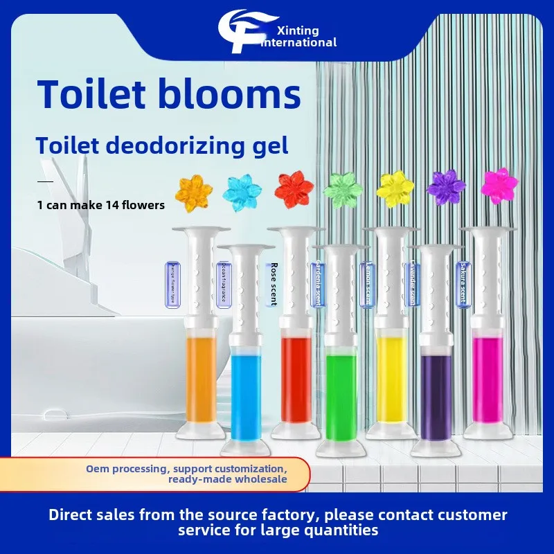 Gel Désodorisant WC 14 Fleurs 75ml – Nettoyant Parfumé Salle de Bain