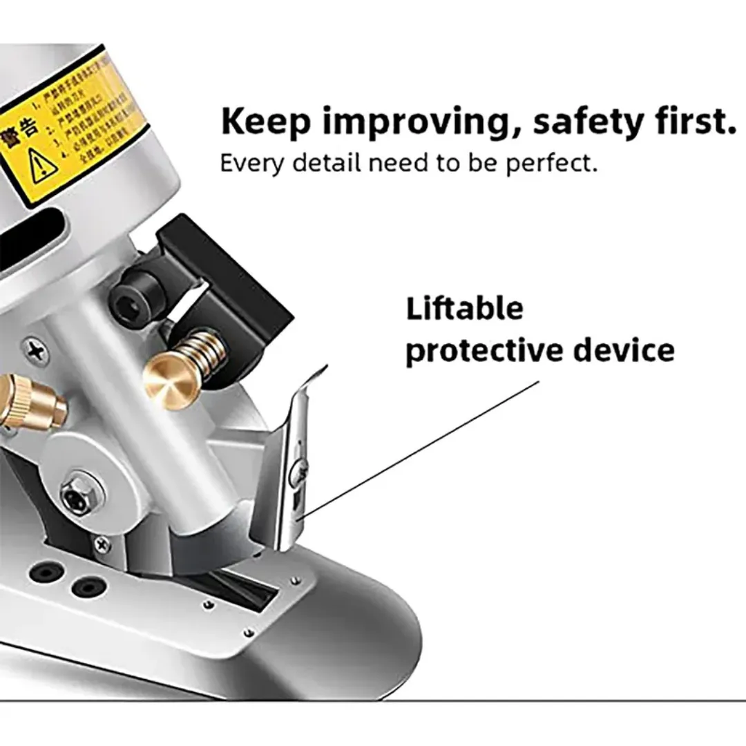 Ciseaux Électriques Industriels Haute Vitesse – Machine de Découpe pour Tissu, Tapis, Cuir et Textil