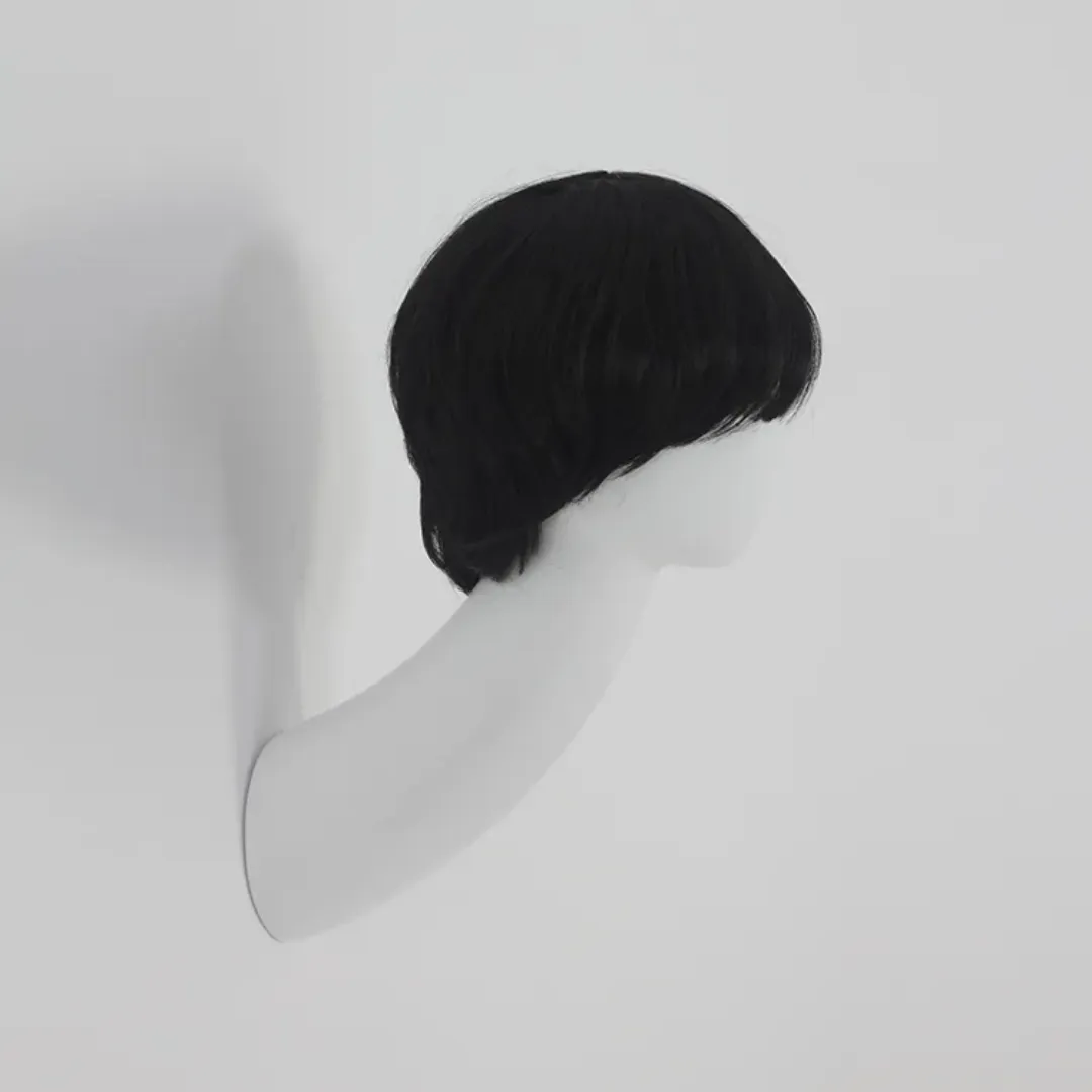 Tête de mannequin murale HQ – Long cou en fibre de verre pour perruques, chapeaux et écharpes