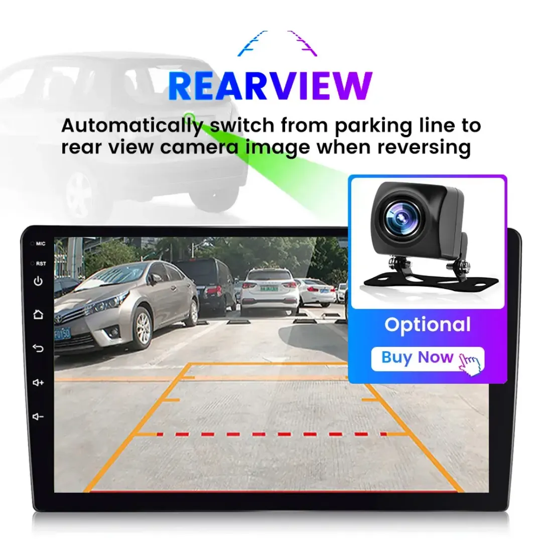 Autoradio 7" 1GB de ram + 16GB de stockage interne, IPS Écran Tactile – GPS, Bluetooth, FM/AM, 2 Din