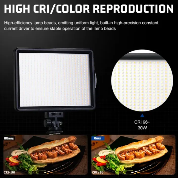 Panneau LED Professionnel ZSYB P700 – Éclairage Studio 35W Dimmable 2700K-6500K Haute Luminosité, sur Batterie Rechargeable