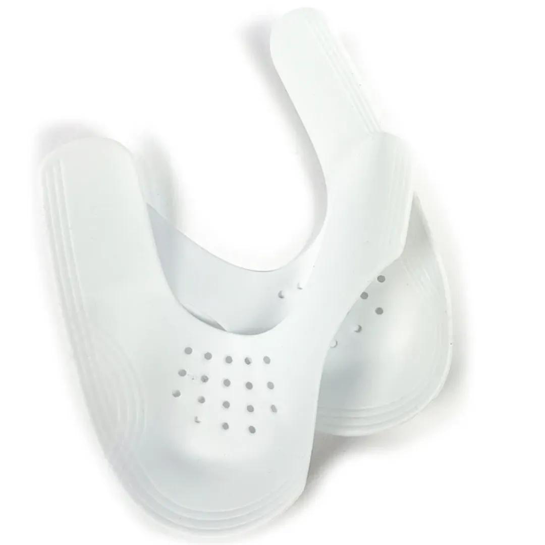 Protège-Chaussures Anti-Froissement – Inserts Sneaker Shields en PP, Taille Réglable, 2 Tailles S/L, Noir ou Blanc