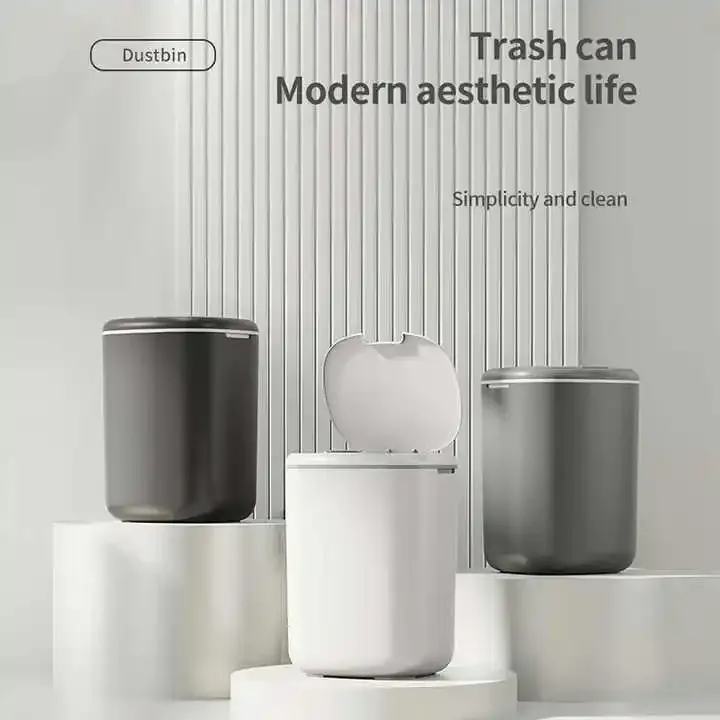 Poubelle Intelligente avec Capteur Automatique – Étanche pour Cuisine, Salle de Bain ou Bureau
