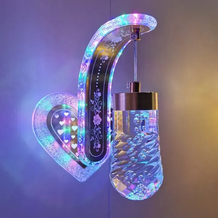 Applique Murale LED avec Vraie Fleur - Design Moderne Nordique, Lampe d'Ambiance pour Salon, Chambre ou Chevet