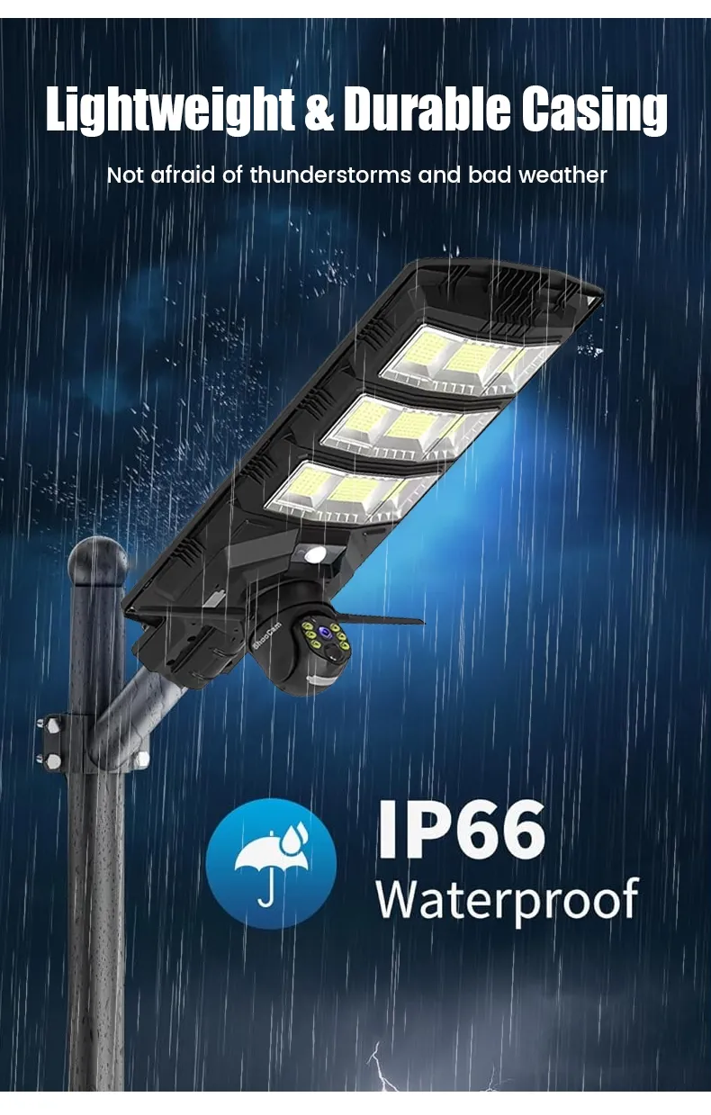 Caméra Solaire 4G V380 Pro avec Éclairage LED - 18000 mAh, Étanche, Vision Nocturne, Surveillance Extérieure Sans Fil