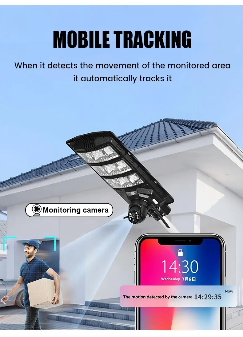 Caméra Solaire 4G V380 Pro avec Éclairage LED - 18000 mAh, Étanche, Vision Nocturne, Surveillance Extérieure Sans Fil