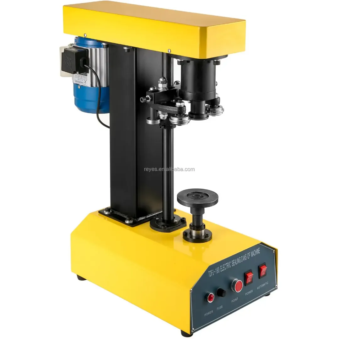 Scelleuse Électrique Automatique de Canettes/Boîtes rondes - 10 à 20 Cans/Minute - Diamètre 38-120 mm - Hauteur 38-200 mm - 220V / 110V