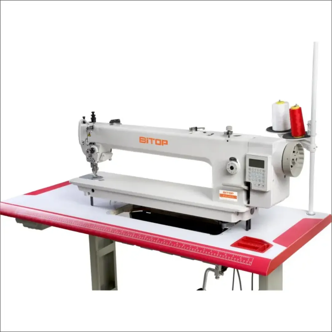 Machine à Coudre Industrielle ST-9056 – Long Bras, Haute Vitesse, Levée de Pied Réglable 5,5 à 15 mm