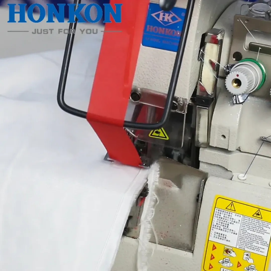 Surjeteuse Industrielle HONKON HK-700-4-LFC 4 Fils - Fixation de Ruban Élastique - 550W - Automatique