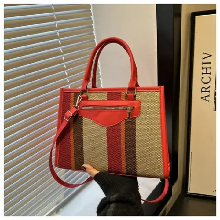 MU Nouvelle Arrivée Mode Stripe Dames Sacs À