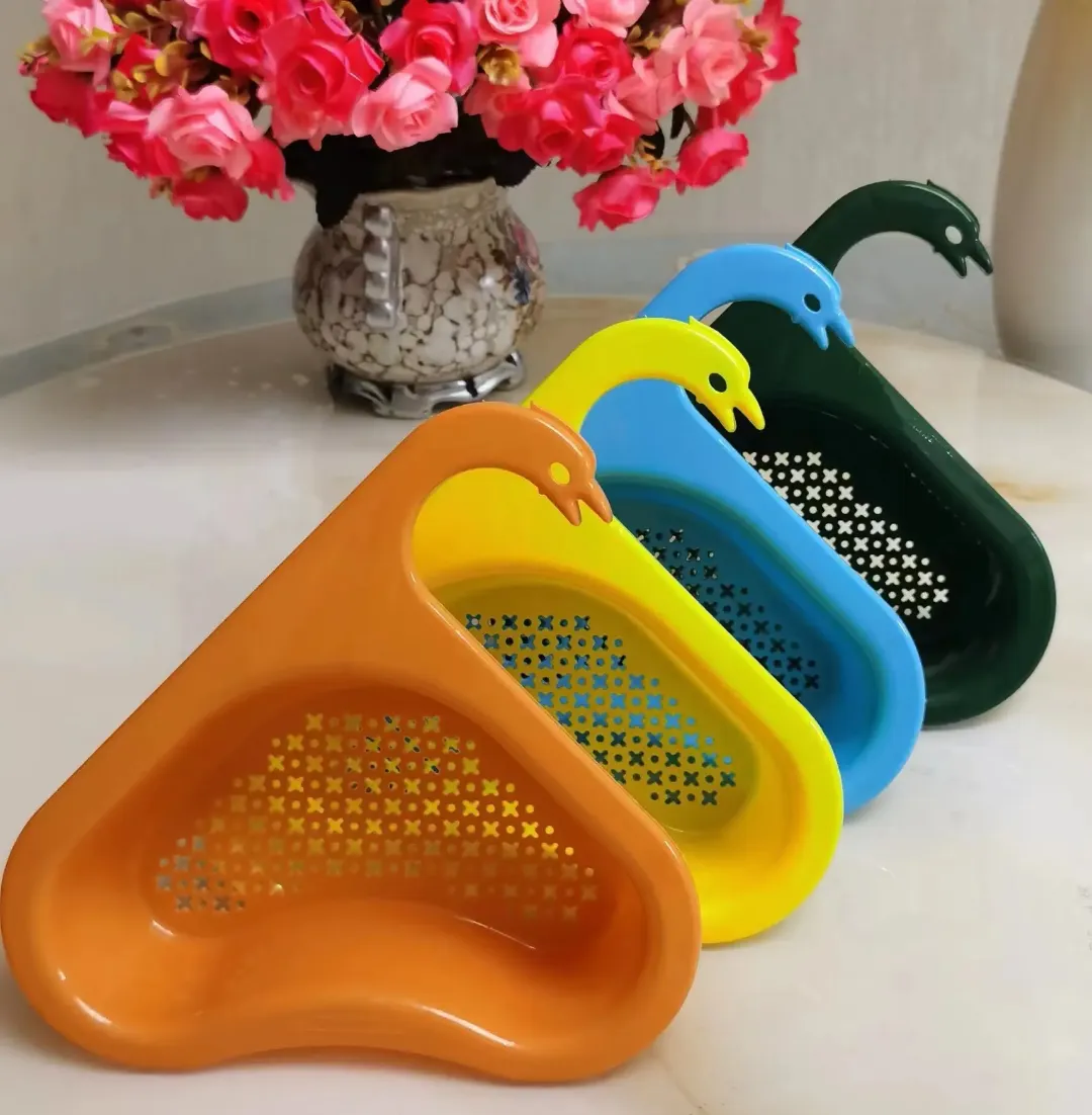 Passoire de Coin pour Évier – Panier de Vidange Pratique avec Crochet pour Déchets Alimentaires