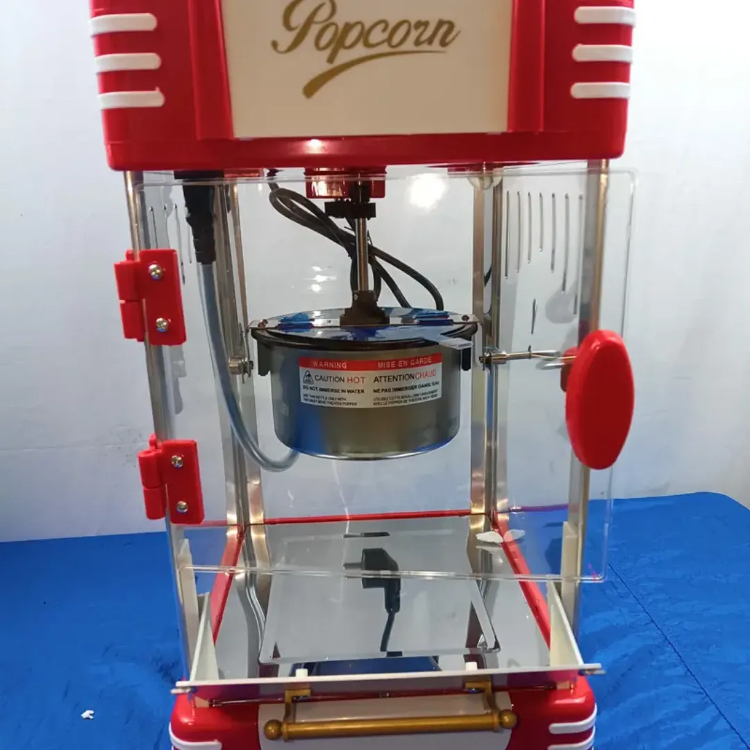 Machine à Pop-Corn Rétro Professionnelle – Design Vintage, Haute Capacité pour Fêtes, Cinéma et Snac