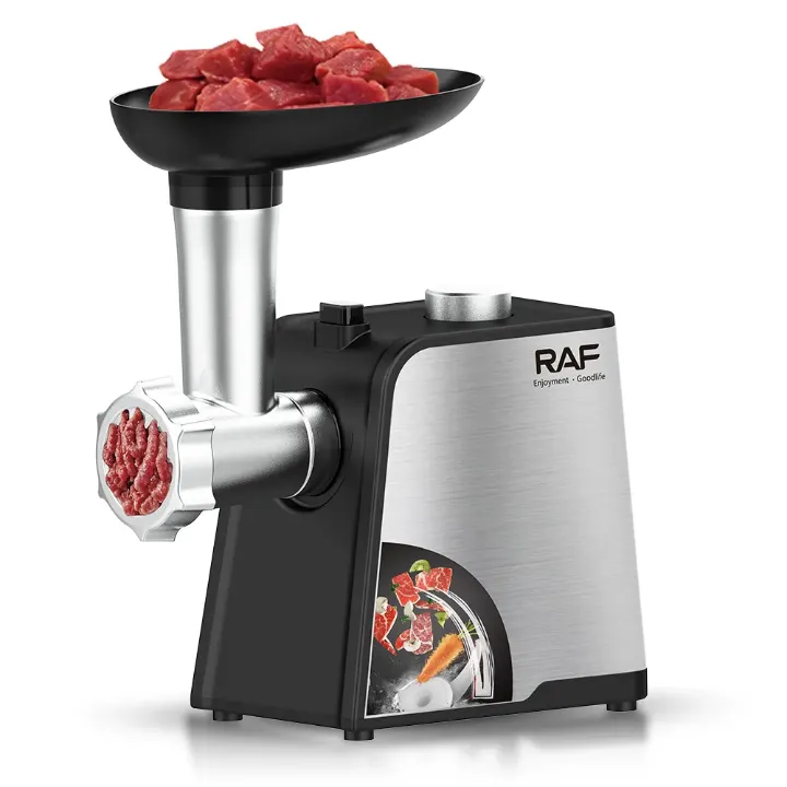 Hachoir à Viande Électrique RAF R.3392 – 2000W, Lames Inox, Accessoires Kebbés & Saucisses