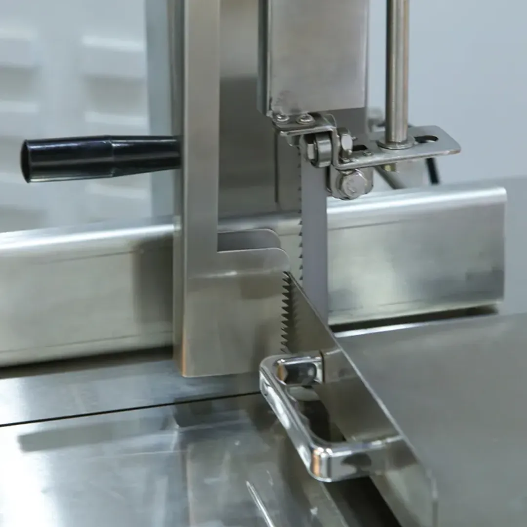 Scie Électrique Professionnelle HR-280 pour Viande et Os - 1500W - Lame 1770mm - Acier Inoxydable