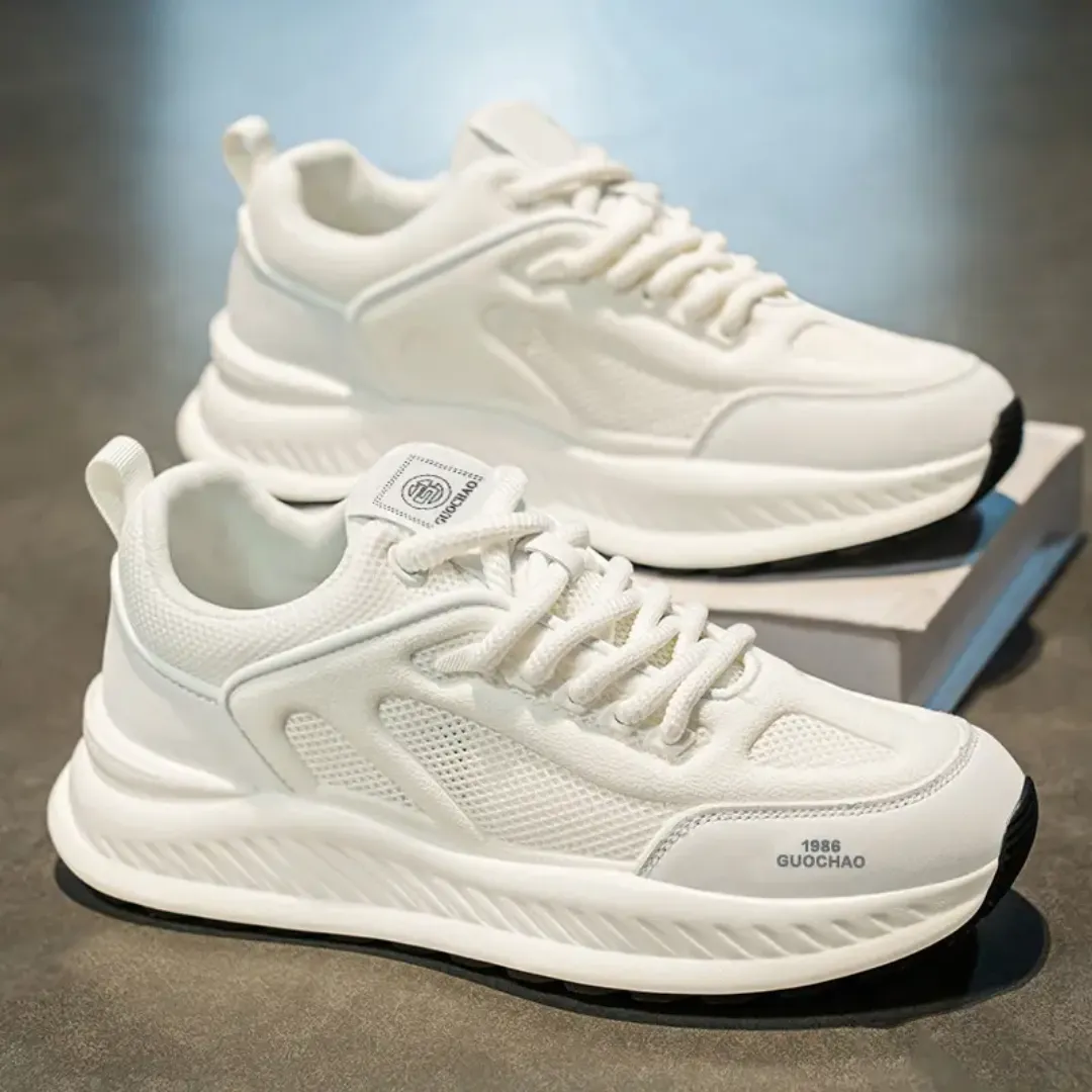 Baskets de sport homme à semelle épaisse – Confortables, antidérapantes et respirantes