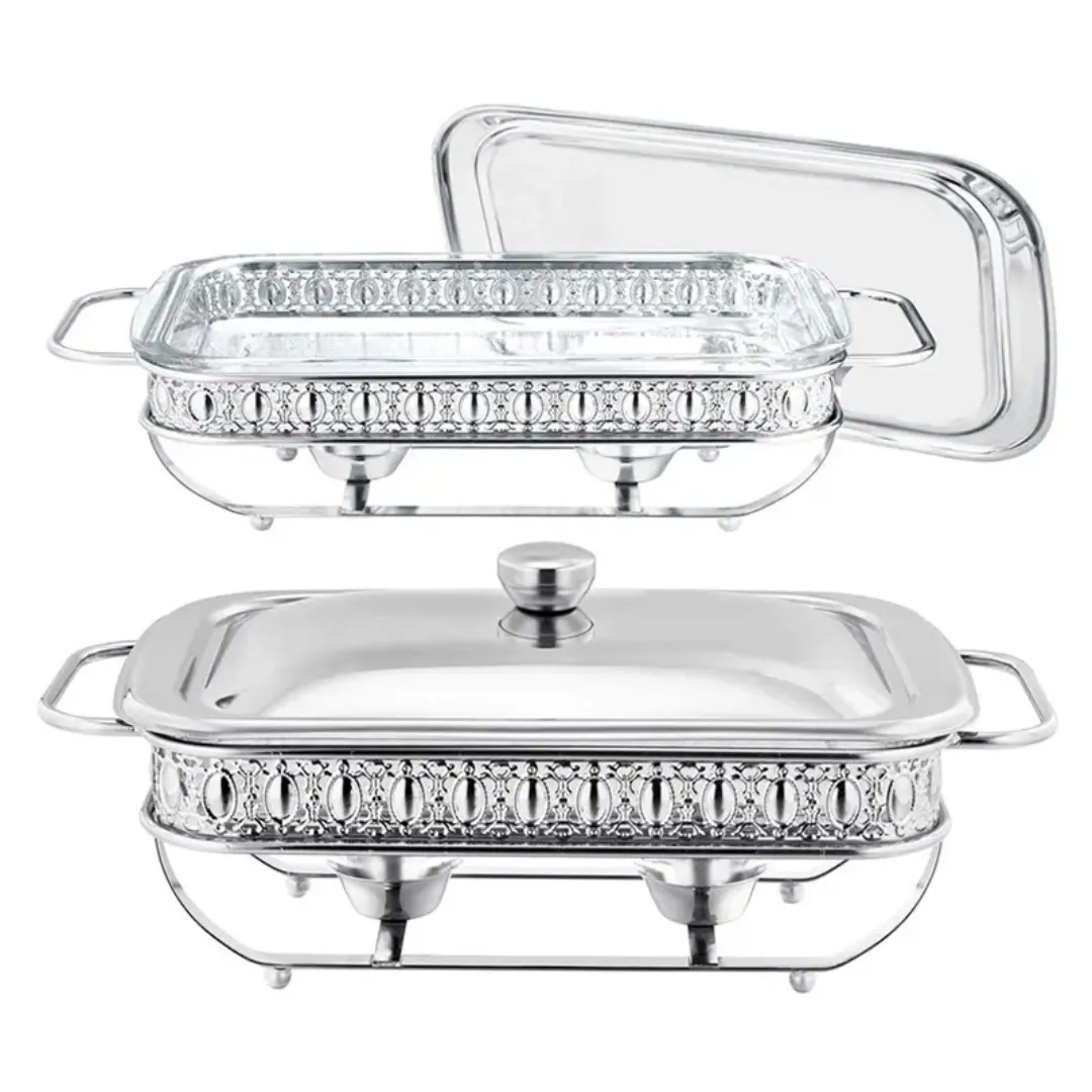 Chafing Dish Rectangulaire Argenté Armain 2L - Récipient