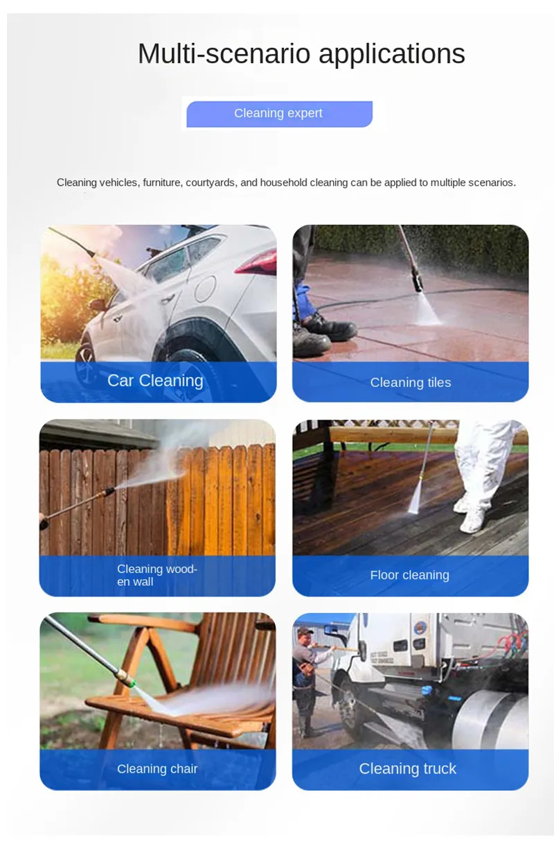 Nettoyeur Haute Pression Professionnel – Multi-Accessoires Inclus, Parfait pour Voitures, Motos, Murs et Sols